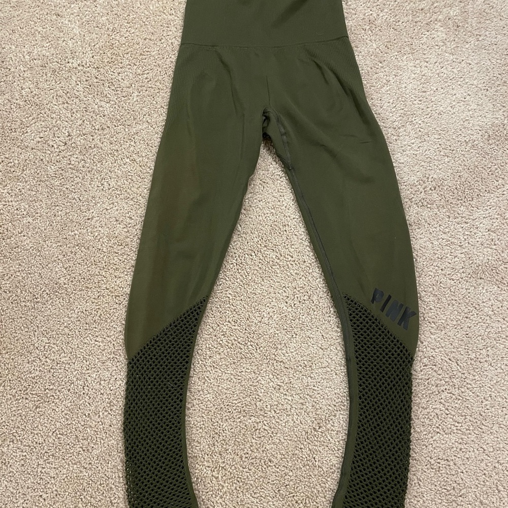 Green Leggings by PINK